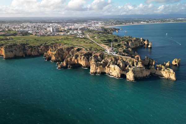 Ponta da Piedade Cliffs Overview